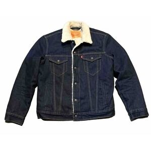 Levi's Men's Original Trucker Type III Sherpa Denim Jacket Medium